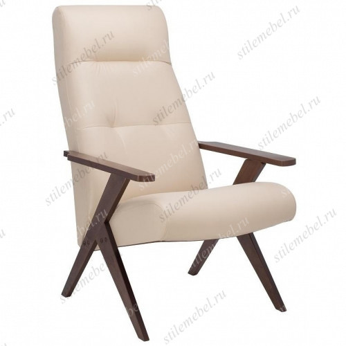 Кресло Leset Tinto релакс Орех, к/з Polaris Beige