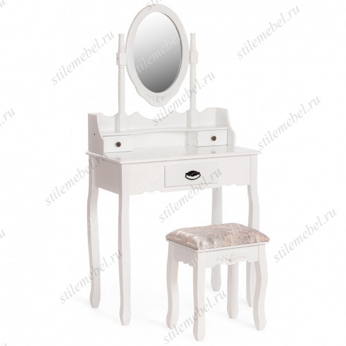 Туалетный столик с пуфом Secret De Maison GAUDE (mod. TT-DT003) Белый (White) 