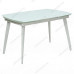 Стол ELIOT 120 FROSTED SUPER WHITE белое матовое стекло/ белый каркас Стол ELIOT 120 FROSTED SUPER WHITE белое матовое стекло/ белый каркас