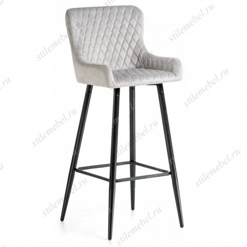 Барный стул Mint light gray / black