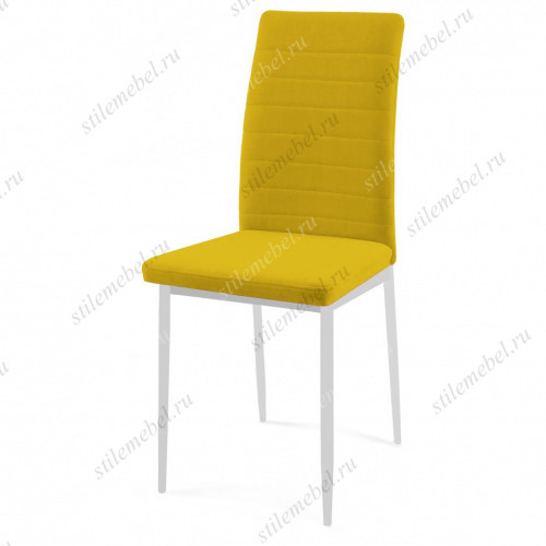 Стул DikLine ТЕКС каркас белый/B16 YELLOW