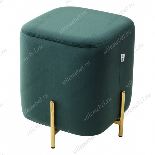 Пуф для гостиной ARES BLUVEL-78 GREEN / GOLD