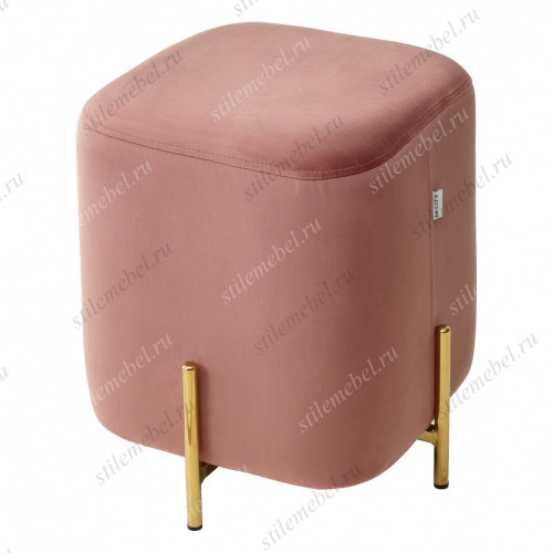 Пуф для гостиной ARES BLUVEL-52 PINK / GOLD