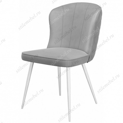 Стул DikLine 209 B22 GREY, ножки белые