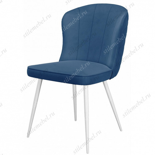 Стул DikLine 209 B8 BLUE, ножки белые