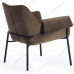 Кресло BESS (mod. 0179471)  металл/вельвет, 70х71х75 см, хаки S108 (85 DARK TAN)/черный