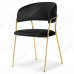 Стул на металлокаркасе Kamelia black / gold Стул на металлокаркасе Kamelia black / gold