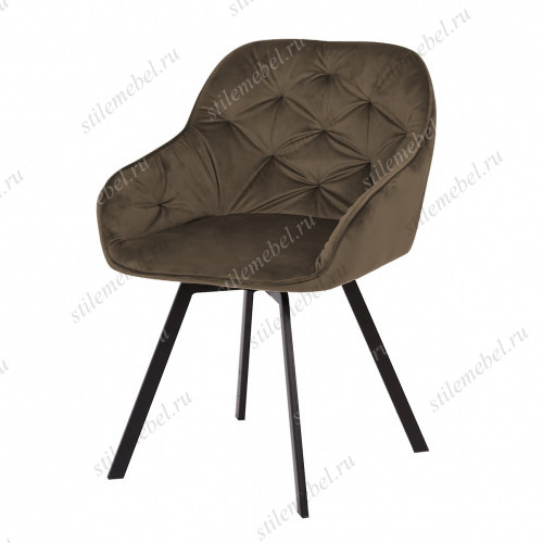 Стул GALE BLUVEL-38 LATTE поворот.360 град., велюр