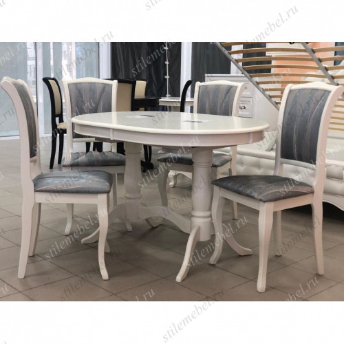 Обеденная группа Eva+Opera Ivory White 180-19