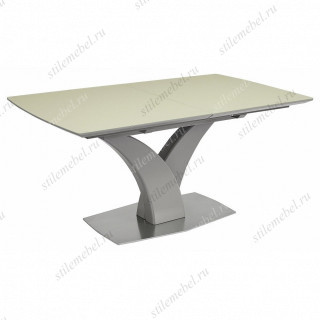 Стол CANBERRA 160 CAPPUCCINO MATT GLASS капучино матовый
