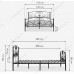 Кровать Нерика 160х200 черная