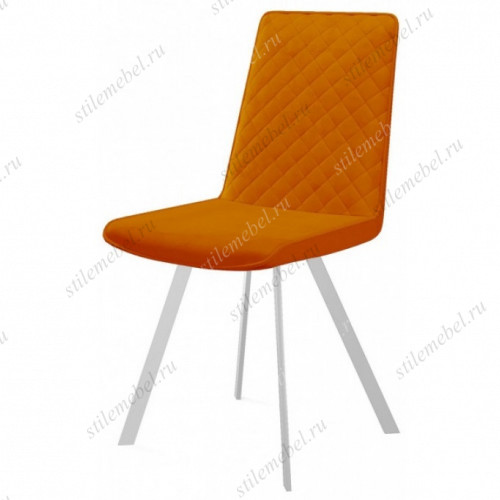 Стул DikLine 202 B17 TERRACOTTA, ножки белые