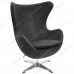 Кресло EGG CHAIR графит, искусственная замша