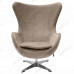 Кресло EGG CHAIR латте, искусственная замша