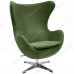 Кресло EGG CHAIR зеленый, искусственная замша Кресло EGG CHAIR зеленый, искусственная замша