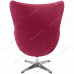 Кресло EGG CHAIR винный, искусственная замша