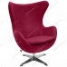 Кресло EGG CHAIR винный, искусственная замша
