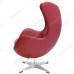 Кресло EGG CHAIR красный, натуральная кожа