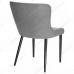 Стул DikLine 304 B22 GREY /ножки черные, микровелюр