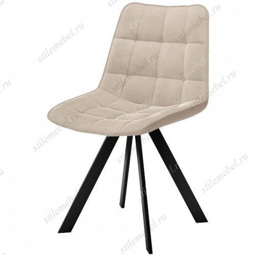 Стул DikLine 229 поворотный, B03 BEIGE, ножки черные