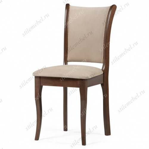 Стул Санати сливочный раф / темный орех