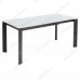 Стол CORNER 120 MATT WHITE MARBLE SOLID CERAMIC / BLACK