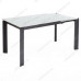 Стол CORNER 120 MATT WHITE MARBLE SOLID CERAMIC / BLACK