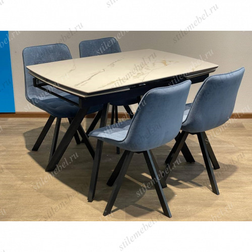 Обеденная группа UK120 БМ/229 B8 BLUE/опоры черные