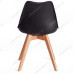 Стул TULIP (mod. 73-1) дерево/пластик/экокожа, 47,5x55x80 см, черный