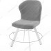 Стул DikLine 339 поворотный B22 GREY, ножки белые