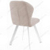 Стул DikLine 339 поворотный B03 BEIGE, ножки белые