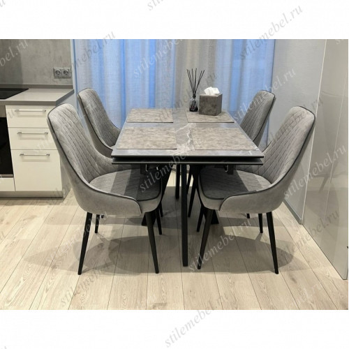 Обеденная группа SKM120 СМ/305 B22 GREY/ ножки черные