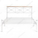 Кровать Iris (mod.9311) дерево гевея/металл, 160*200 см (Queen bed), Белый (White)