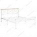 Кровать Iris (mod.9311) дерево гевея/металл, 160*200 см (Queen bed), Белый (White)