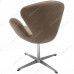 Кресло SWAN STYLE CHAIR латте, искусственная замша
