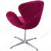 Кресло SWAN STYLE CHAIR винный, искусственная замша
