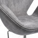 Кресло SWAN STYLE CHAIR серый, искусственная замша