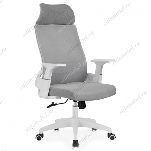 Компьютерное кресло Flok gray / white