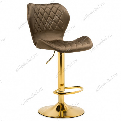 Барный стул Porch cappuccino / gold