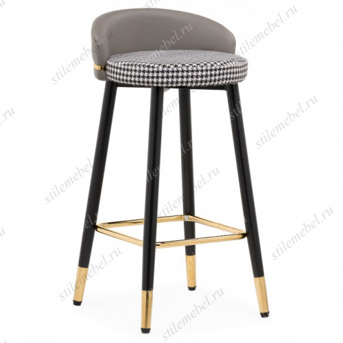 Полубарный стул Kardial gray / black