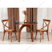Стол THONET (mod.T9108) дерево вяз, 100х75 см, Темный Орех (№5)