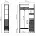 Готовая прихожая Берли дуб рошелье / черный матовый