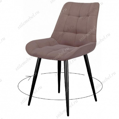 Стул DikLine 226 поворотный B5 LATTE, ножки черные