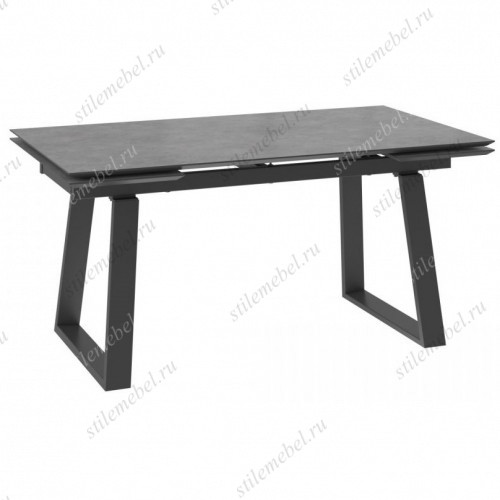 Стол Барон 160(220)x90, Камень Антрацит Compakt cer/черный