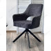 Стул GUARA 180 град. поворот. цвет серый RAVEN 18 / черный каркас, ®DISAUR