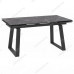 Стол Барон 160(220)x90, Камень Темный Compakt cer/черный