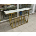 Стол-консоль BS-920 стекло белый мрамор/Gold