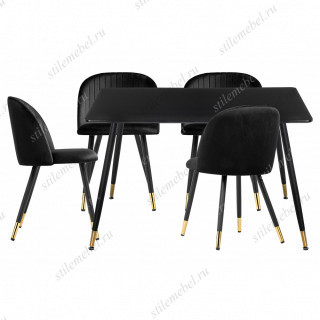 Обеденная группа Миано black / gold Обеденная группа Миано black / gold