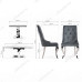 Обеденная группа Джокет dark grey / white
