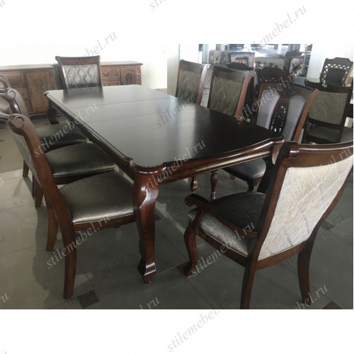 Обеденная группа MK-4503-LW ULLIS/4513/4523 цвет: Light Walnut